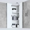 Sieninis kampinis kabinetas LUCCA Betono pilka 57 x 57 x 100 cm