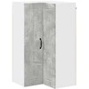 Sieninis kampinis kabinetas LUCCA Betono pilka 57 x 57 x 100 cm