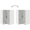 Sieninis kampinis kabinetas LUCCA Betono pilka 57 x 57 x 80 cm