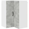 Sieninis kampinis kabinetas LUCCA Betono pilka 57 x 57 x 80 cm