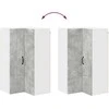 Sieninis kampinis kabinetas LUCCA Betono pilka 57 x 57 x 100 cm