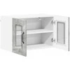 Sieninis stiklinis kabinetas LUCCA Betono pilka 60 x 31 x 40 cm