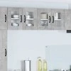 Sieninis stiklinis kabinetas LUCCA Betono pilka 60 x 31 x 40 cm
