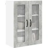 Sieninis stiklinis kabinetas PORTO Betono pilka 60 x 31 x 80 cm