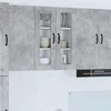 Sieninis stiklinis kabinetas PORTO Betono pilka 60 x 31 x 80 cm