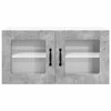 Sieninis stiklinis kabinetas PORTO Betono pilka 80 x 31 x 40 cm