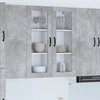 Sieninis stiklinis kabinetas LUCCA Betono pilka