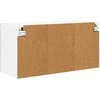 Sieninis stiklinis kabinetas PORTO Betono pilka 80 x 31 x 40 cm
