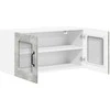 Sieninis stiklinis kabinetas LUCCA Betono pilka 80 x 31 x 40 cm