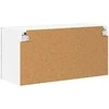 Sieninis stiklinis kabinetas LUCCA Betono pilka 80 x 31 x 40 cm