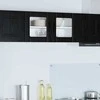 Sieninis stiklinis kabinetas LUCCA Juodojo ąžuolo