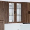 Sieninis stiklinis kabinetas PORTO Rudas ąžuolas