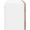 Sieninis stiklinis kabinetas PORTO Senas medis 80 x 31 x 40 cm