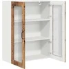 Sieninis stiklinis kabinetas PORTO Senas medis 80 x 31 x 100 cm