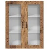 Sieninis stiklinis kabinetas PORTO Senas medis 80 x 31 x 100 cm