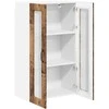 Sieninis stiklinis kabinetas PORTO Senas medis 60 x 31 x 100 cm