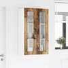 Sieninis stiklinis kabinetas PORTO Senas medis 60 x 31 x 100 cm