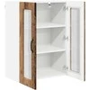 Sieninis stiklinis kabinetas PORTO Senas medis 60 x 31 x 80 cm