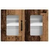 Sieninis stiklinis kabinetas PORTO Senas medis 60 x 31 x 40 cm
