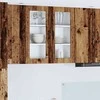 Sieninis stiklinis kabinetas PORTO Senas medis 80 x 31 x 80 cm