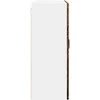 Sieninis stiklinis kabinetas PORTO Senas medis 80 x 31 x 80 cm