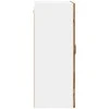 Sieninis stiklinis kabinetas PORTO Senas medis 60 x 31 x 80 cm