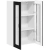 Sieninis stiklinis kabinetas LUCCA Juoda 60 x 31 x 100 cm