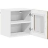 Sieninis stiklinis kabinetas LUCCA 2 pcs Artisano ąžuolo