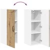 Indaplovės plokštė 2 pcs Amatininkų ąžuolas 30 x 31 x 80 cm
