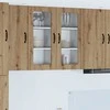 Sieninis stiklinis kabinetas PORTO 2 pcs Amatininkų ąžuolas