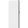 Sieninis stiklinis kabinetas PORTO Juoda 80 x 31 x 80 cm