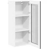 Sieninis stiklinis kabinetas LUCCA Juoda 40 x 31 x 100 cm