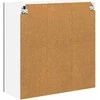 Sieninis stiklinis kabinetas LUCCA Juoda 80 x 31 x 80 cm