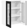 Sieninis stiklinis kabinetas LUCCA Juoda 60 x 31 x 80 cm