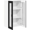 Sieninis stiklinis kabinetas PORTO Juoda 60 x 31 x 100 cm