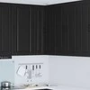 Sieninis kampinis kabinetas PORTO Juoda 57 x 57 x 100 cm