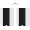 Sieninis kampinis kabinetas LUCCA Juoda 57 x 57 x 100 cm