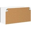 Sieninis stiklinis kabinetas LUCCA Juoda 80 x 31 x 40 cm