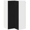 Sieninis kampinis kabinetas LUCCA Juoda 57 x 57 x 100 cm