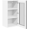 Sieninis stiklinis kabinetas PORTO Juoda 40 x 31 x 80 cm