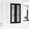 Sieninis stiklinis kabinetas LUCCA Juoda 60 x 31 x 100 cm
