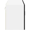 Sieninis stiklinis kabinetas LUCCA Juoda 80 x 31 x 40 cm
