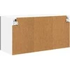 Sieninis stiklo spintelė PORTO Juoda 80 x 31 x 40 cm