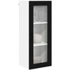 Sieninis stiklinis kabinetas PORTO Juoda 40 x 31 x 100 cm