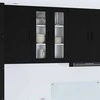 Sieninis stiklinis kabinetas LUCCA Juoda 60 x 31 x 80 cm