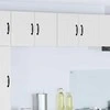Virtuvės sieniniai spintelės Lucca 2 pcs Itin blizgi balta