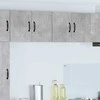 Virtuvės sieniniai spintelės Lucca 2 pcs Betono pilka