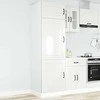 virtuvės spinta "Kalmar" Blizganti balta inžinierinė mediena