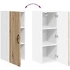 Sieninė spintelė LUCCA 2 pcs Artisano ąžuolo 30 x 31 x 80 cm