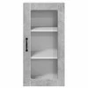 Sieninis stiklinis kabinetas LUCCA 2 pcs Betono pilka
